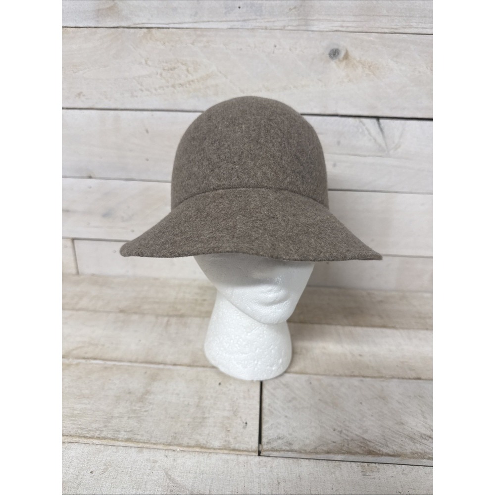Vintage Geo W Bollman Burgundy 100% Wool Doeskin Brownish Gray Hat
